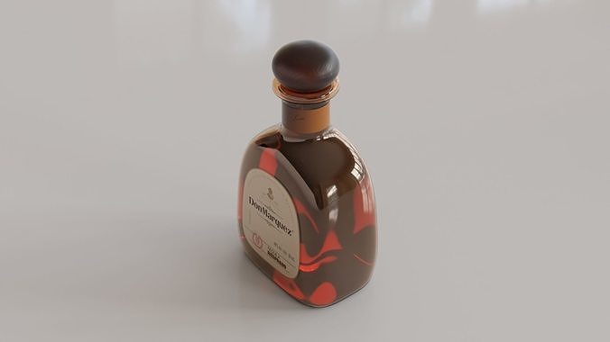 Tequila Bottle 01 3D model 6