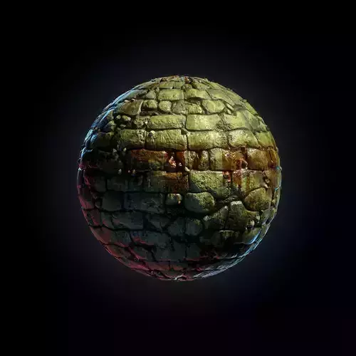 Stone Wall - VOL 01 - substance designer Texture