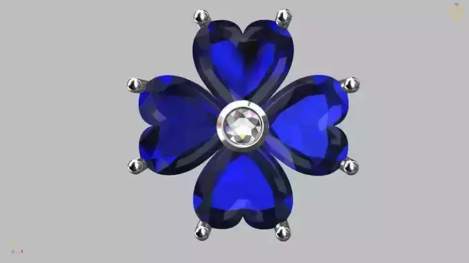 Clover Heart Earring