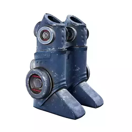 Sci-Fi Boots Low-poly 3D model