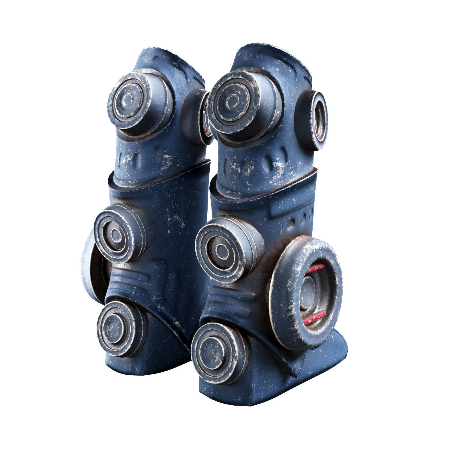 Sci-Fi Boots Low-poly 3D model_3