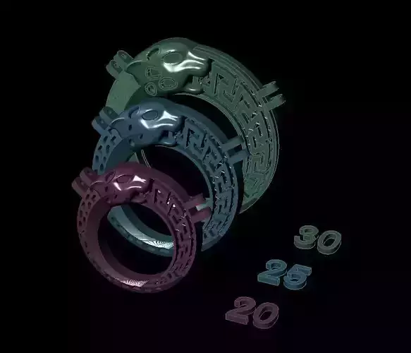 tiger pendant  fusion enamel -3 different sizes 