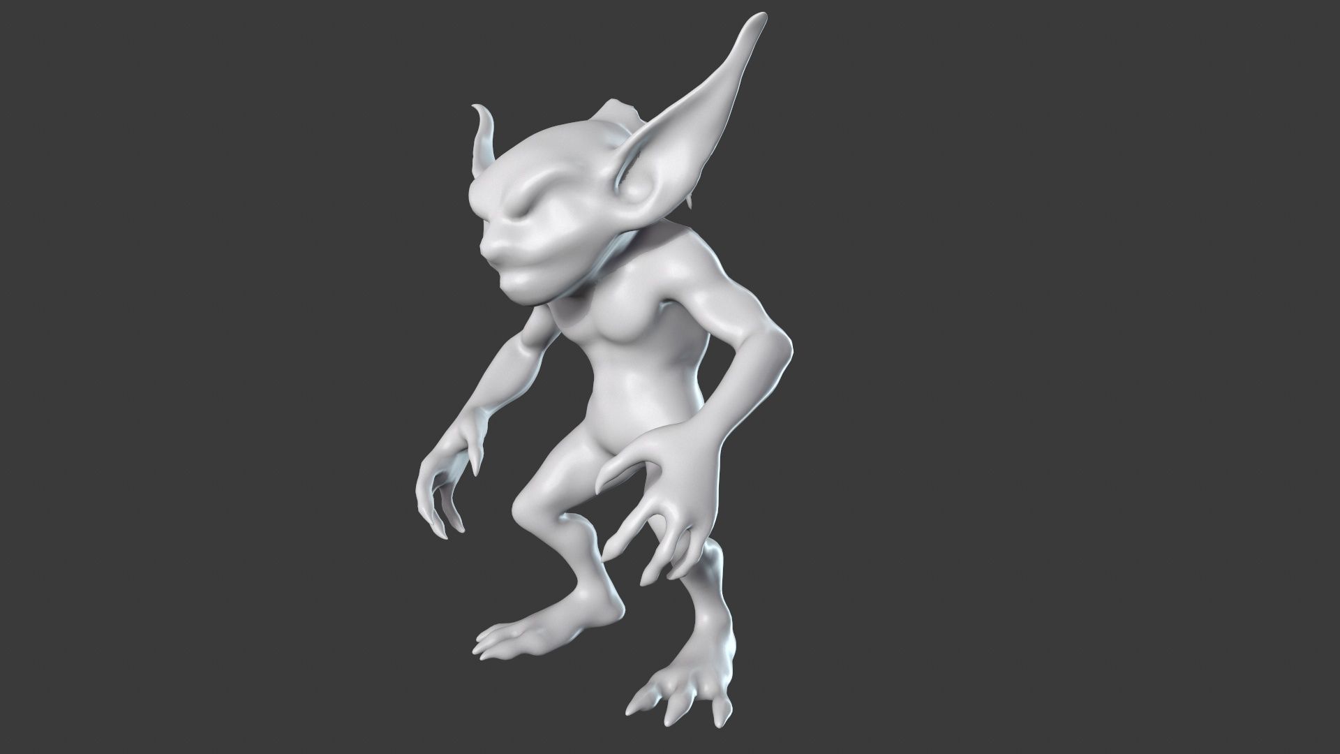 Goblin Character Base Mesh Set 3D model_73