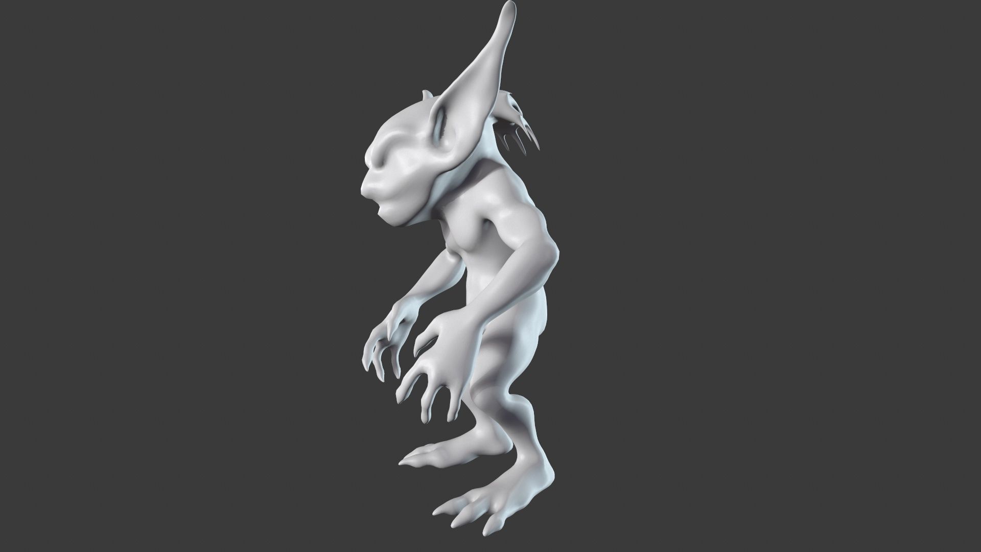 Goblin Character Base Mesh Set 3D model_75