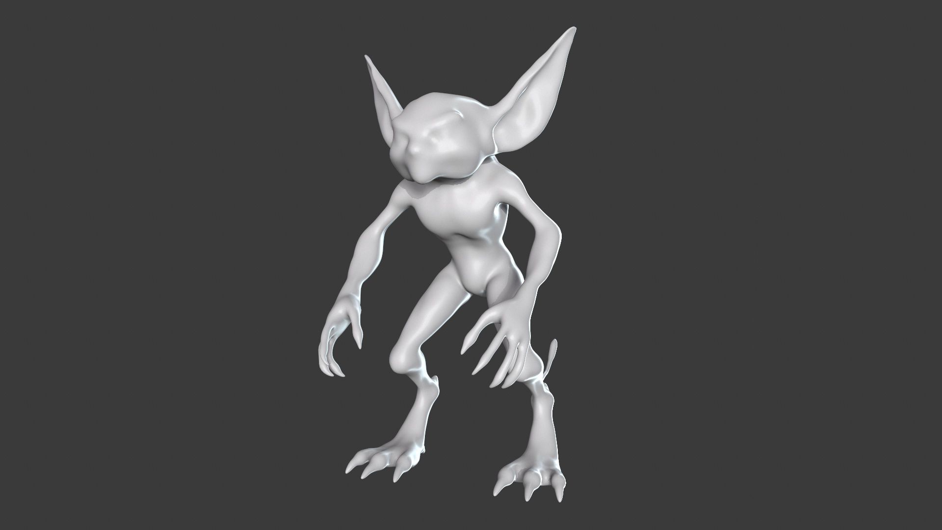 Goblin Character Base Mesh Set 3D model_26