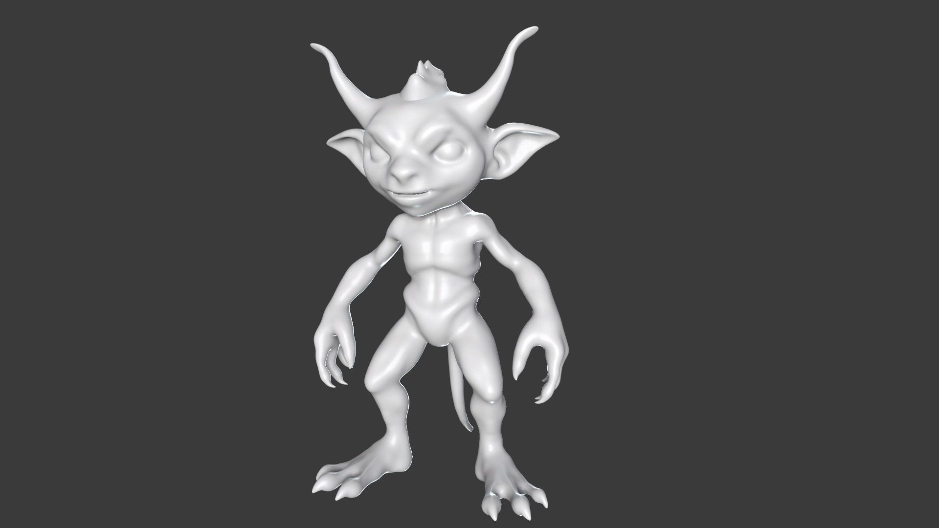 Goblin Character Base Mesh Set 3D model_43
