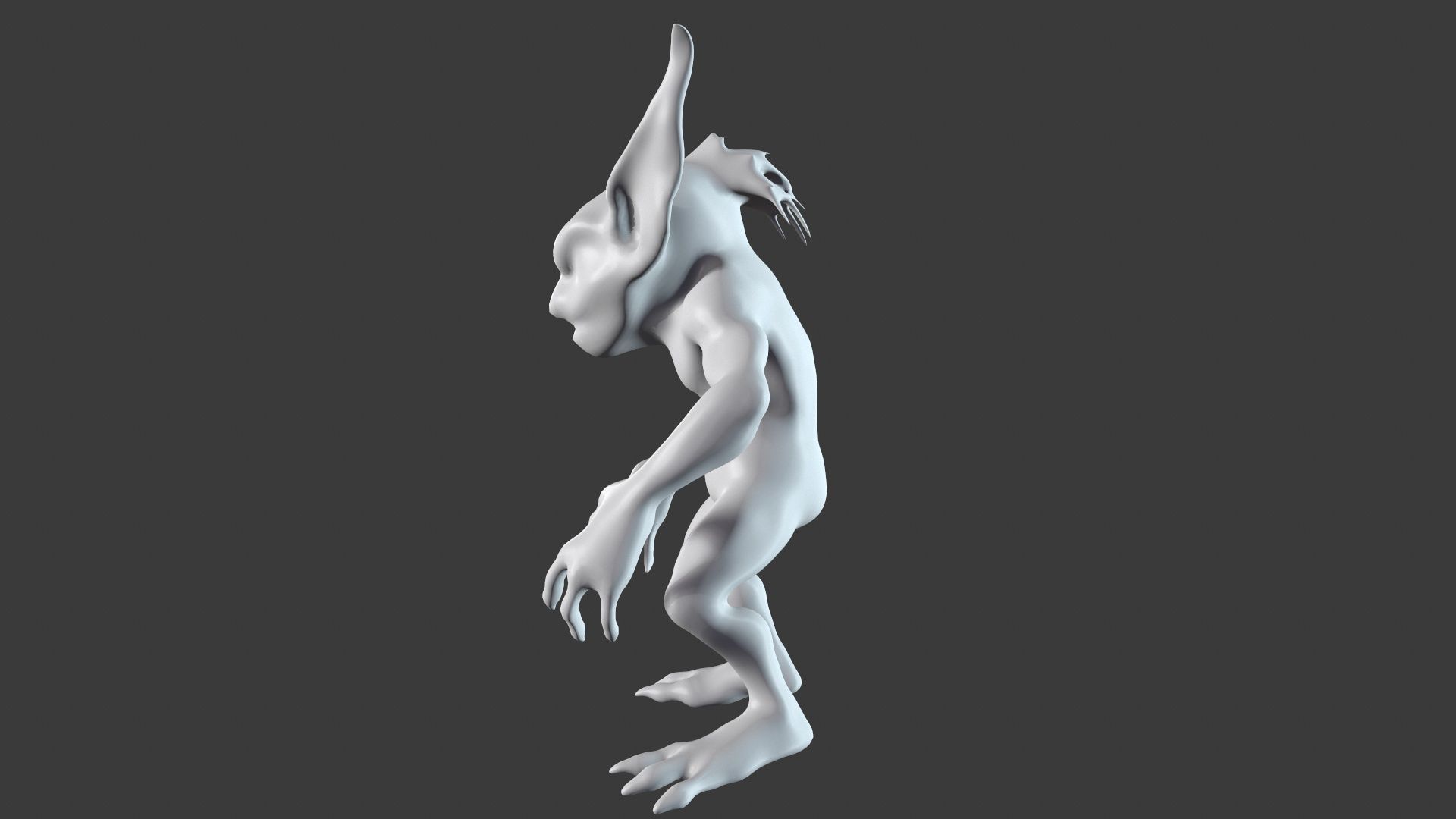 Goblin Character Base Mesh Set 3D model_78