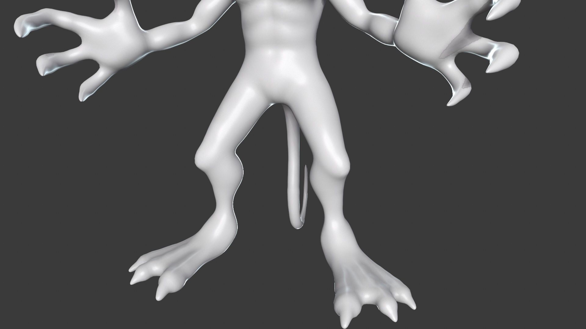 Goblin Character Base Mesh Set 3D model_42