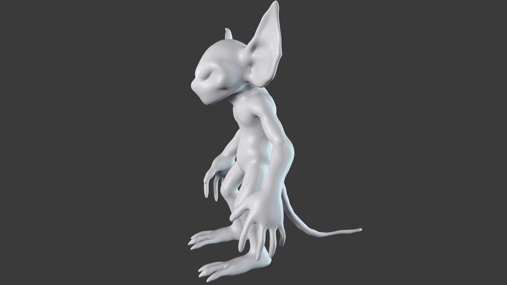 Goblin Character Base Mesh Set 3D model_54