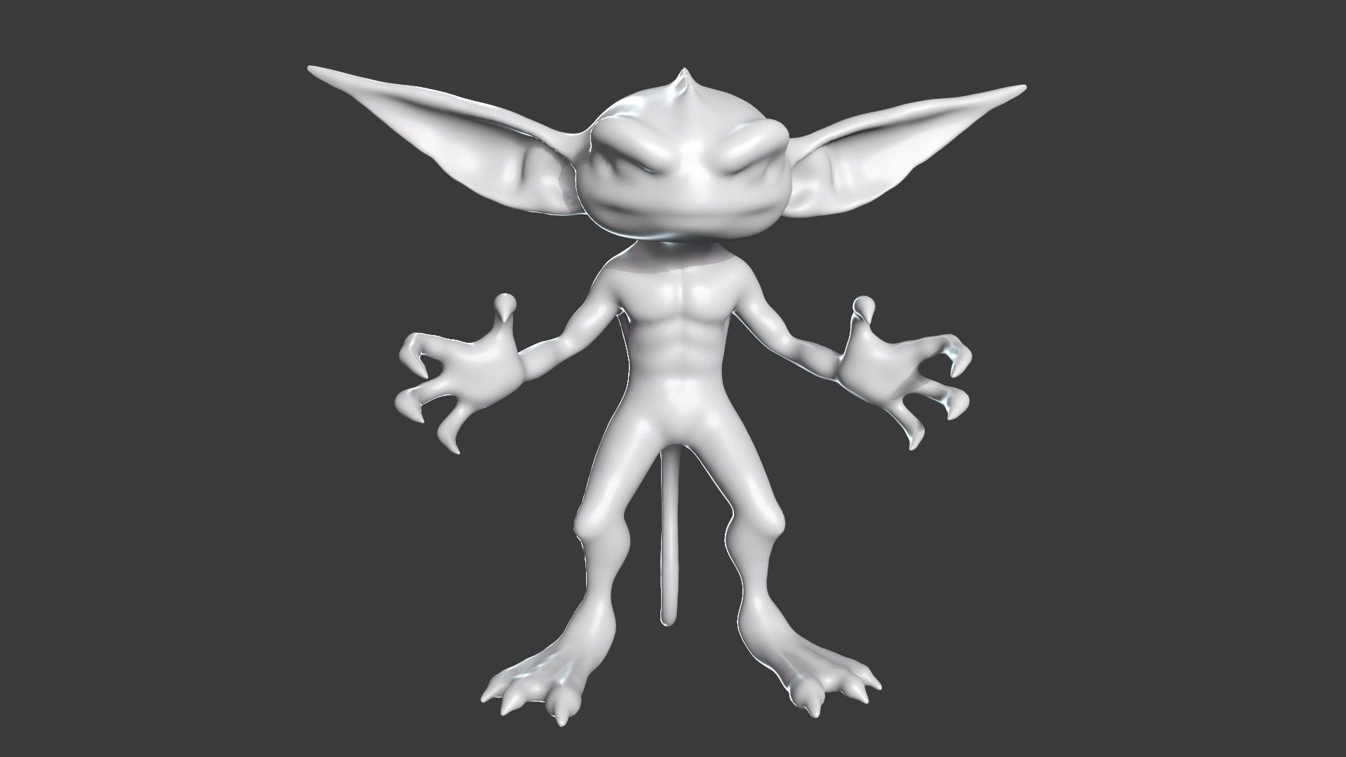 Goblin Character Base Mesh Set 3D model_27