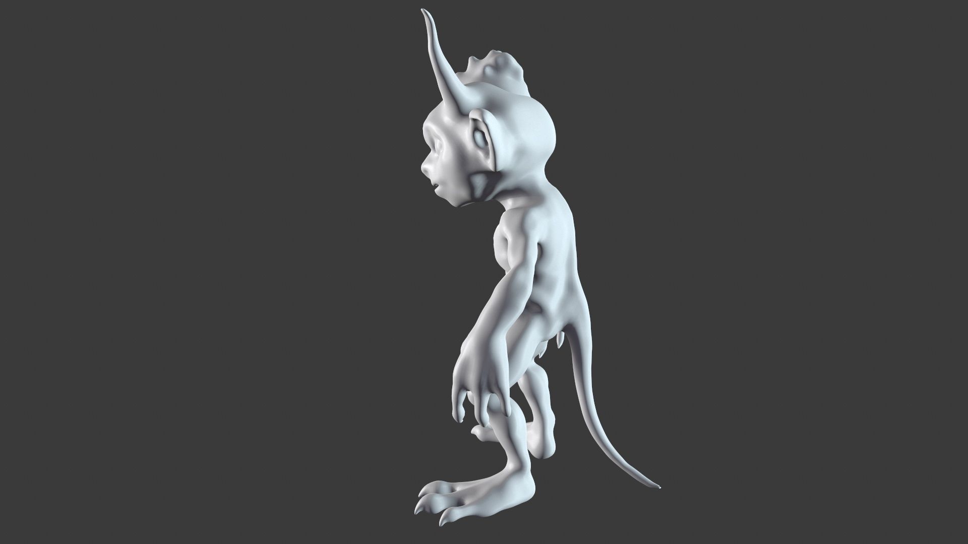 Goblin Character Base Mesh Set 3D model_57