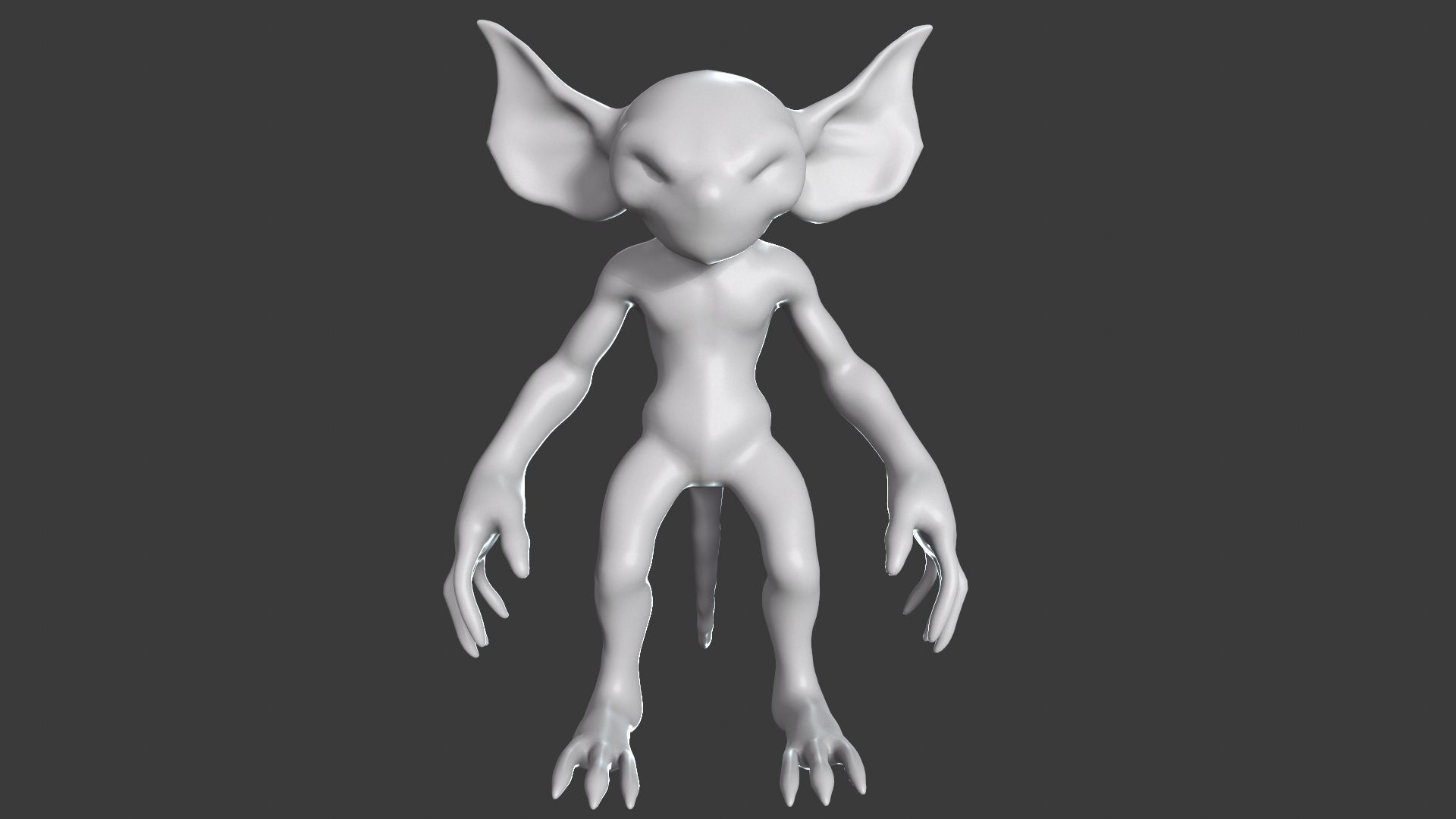 Goblin Character Base Mesh Set 3D model_52