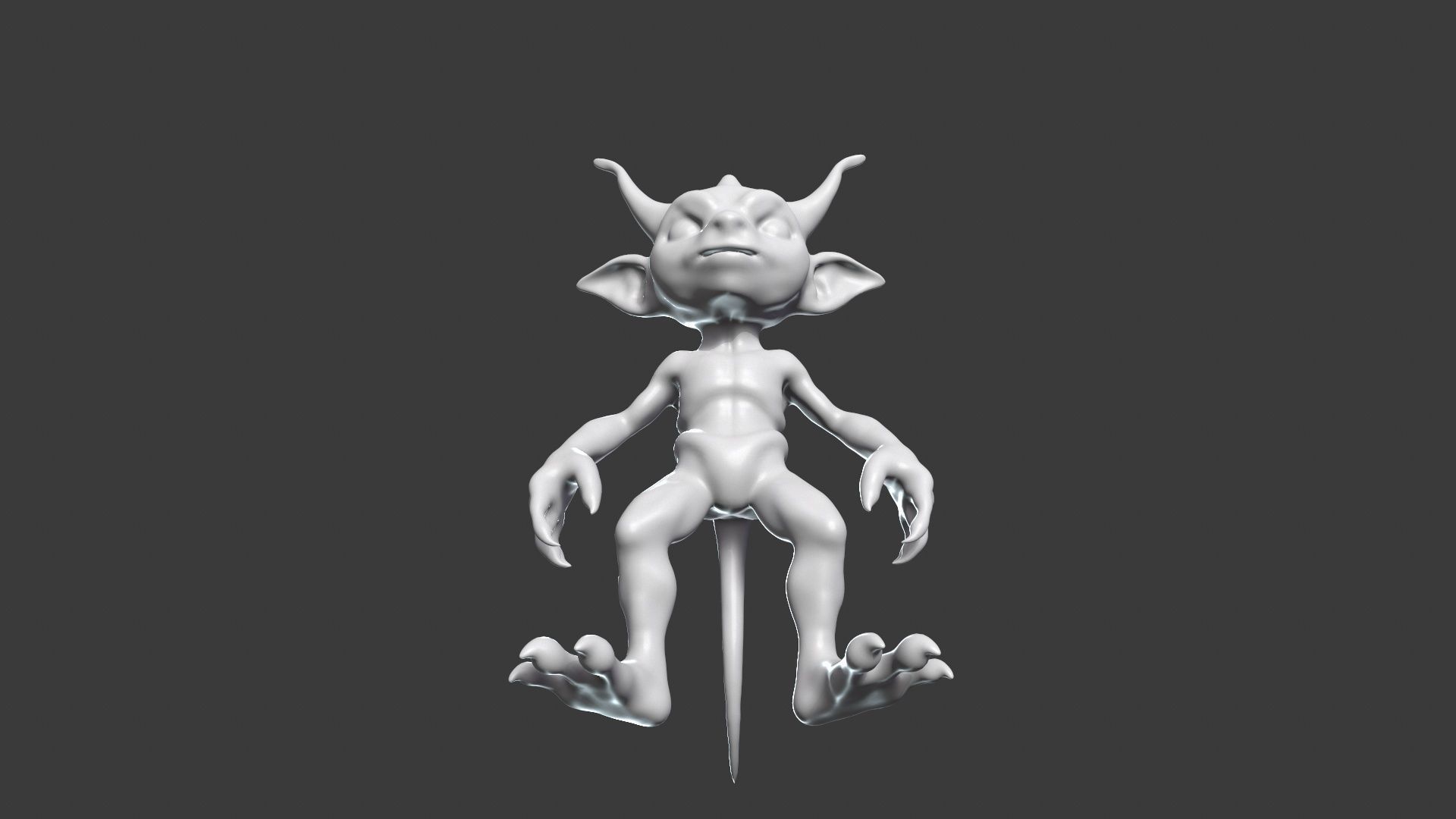 Goblin Character Base Mesh Set 3D model_48