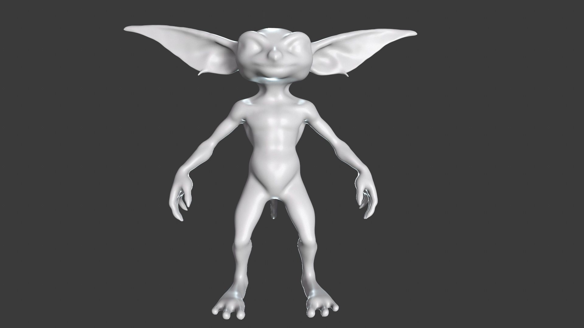 Goblin Character Base Mesh Set 3D model_86