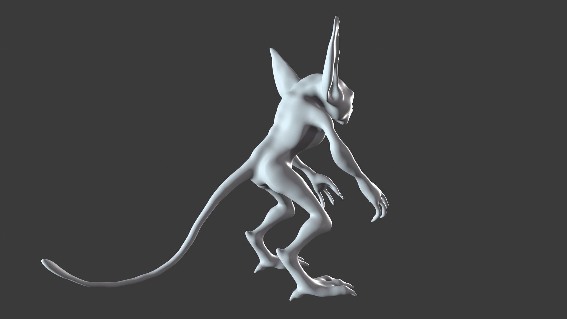 Goblin Character Base Mesh Set 3D model_19