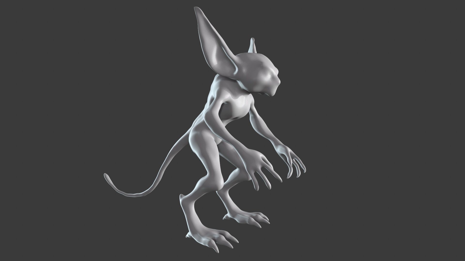Goblin Character Base Mesh Set 3D model_18