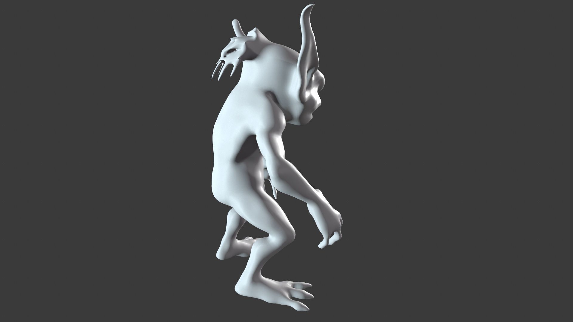 Goblin Character Base Mesh Set 3D model_79
