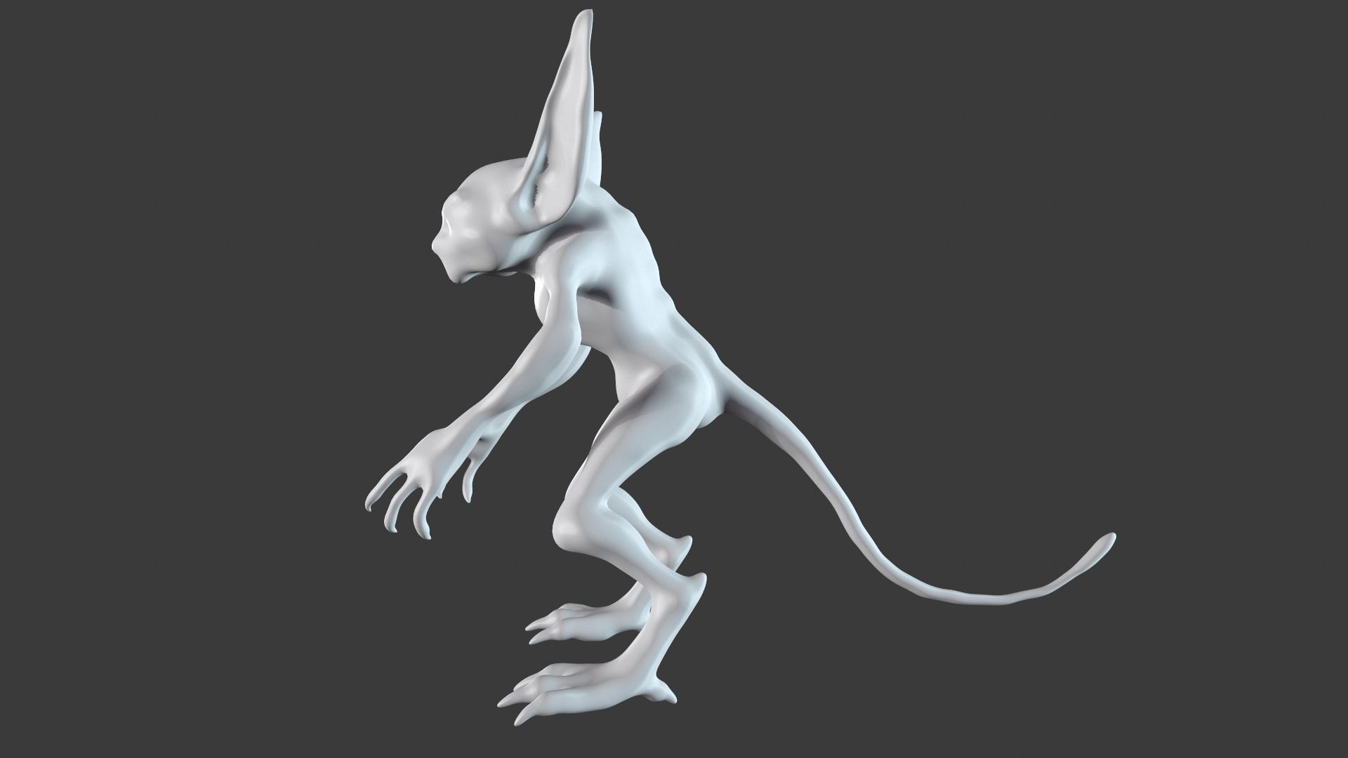 Goblin Character Base Mesh Set 3D model_24