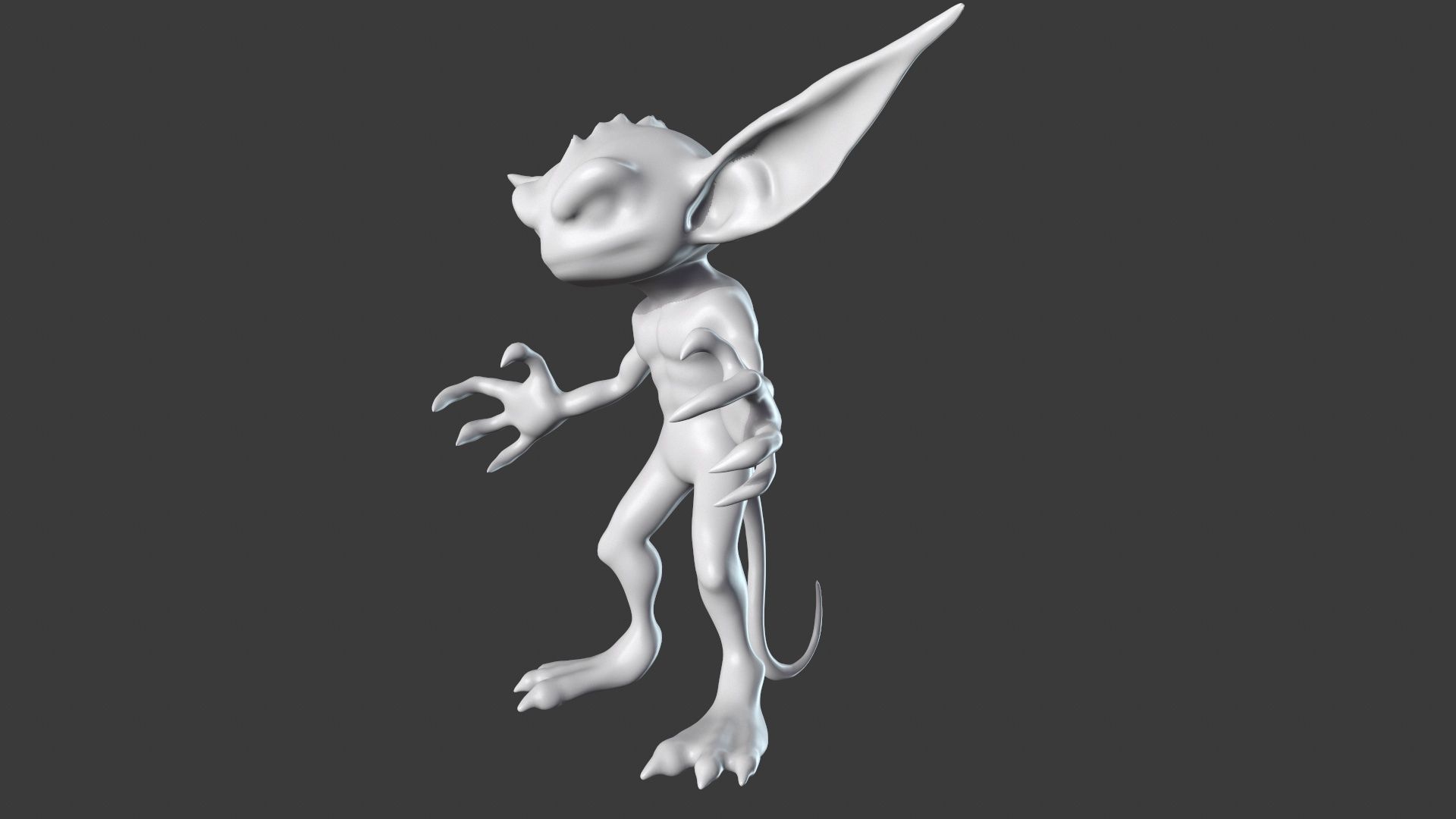 Goblin Character Base Mesh Set 3D model_28