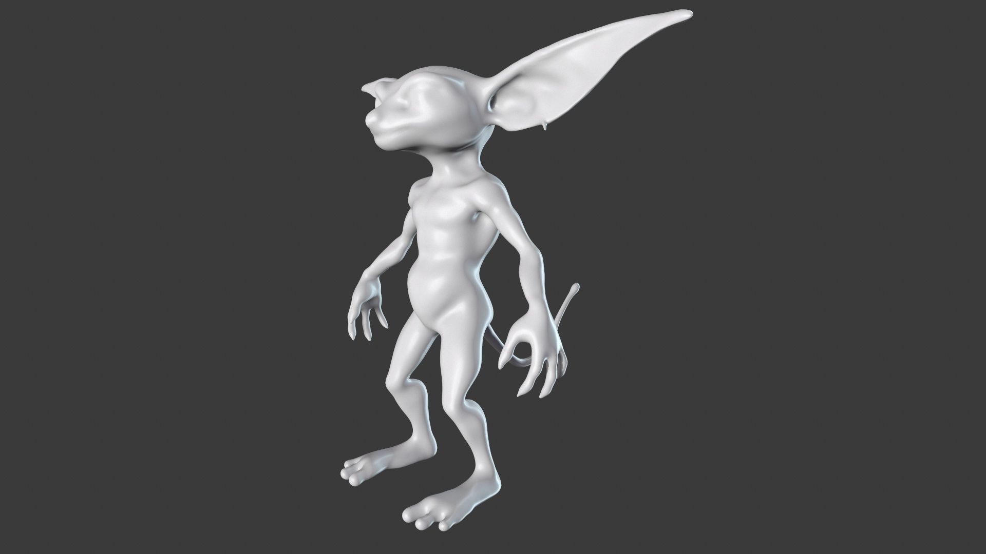 Goblin Character Base Mesh Set 3D model_90