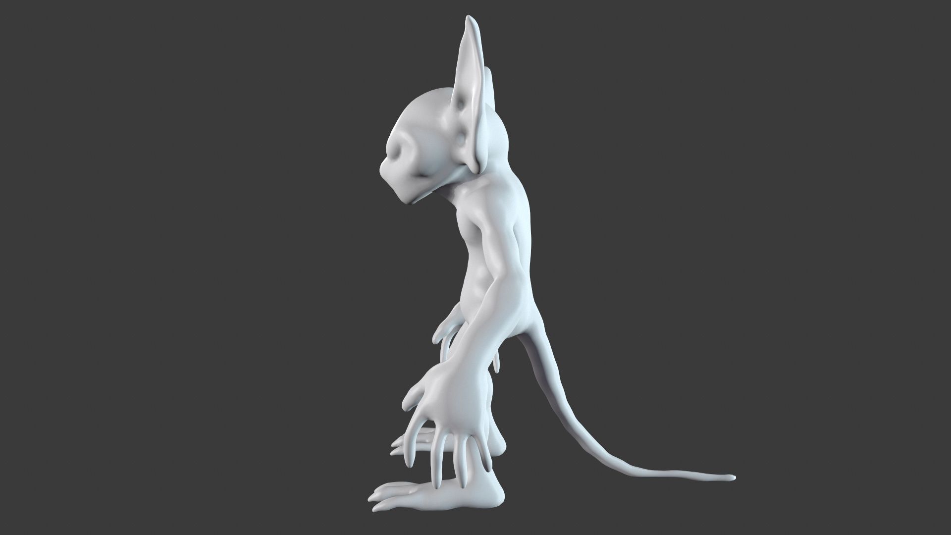 Goblin Character Base Mesh Set 3D model_58