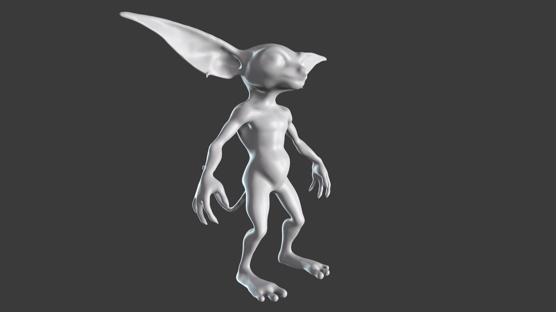 Goblin Character Base Mesh Set 3D model_97