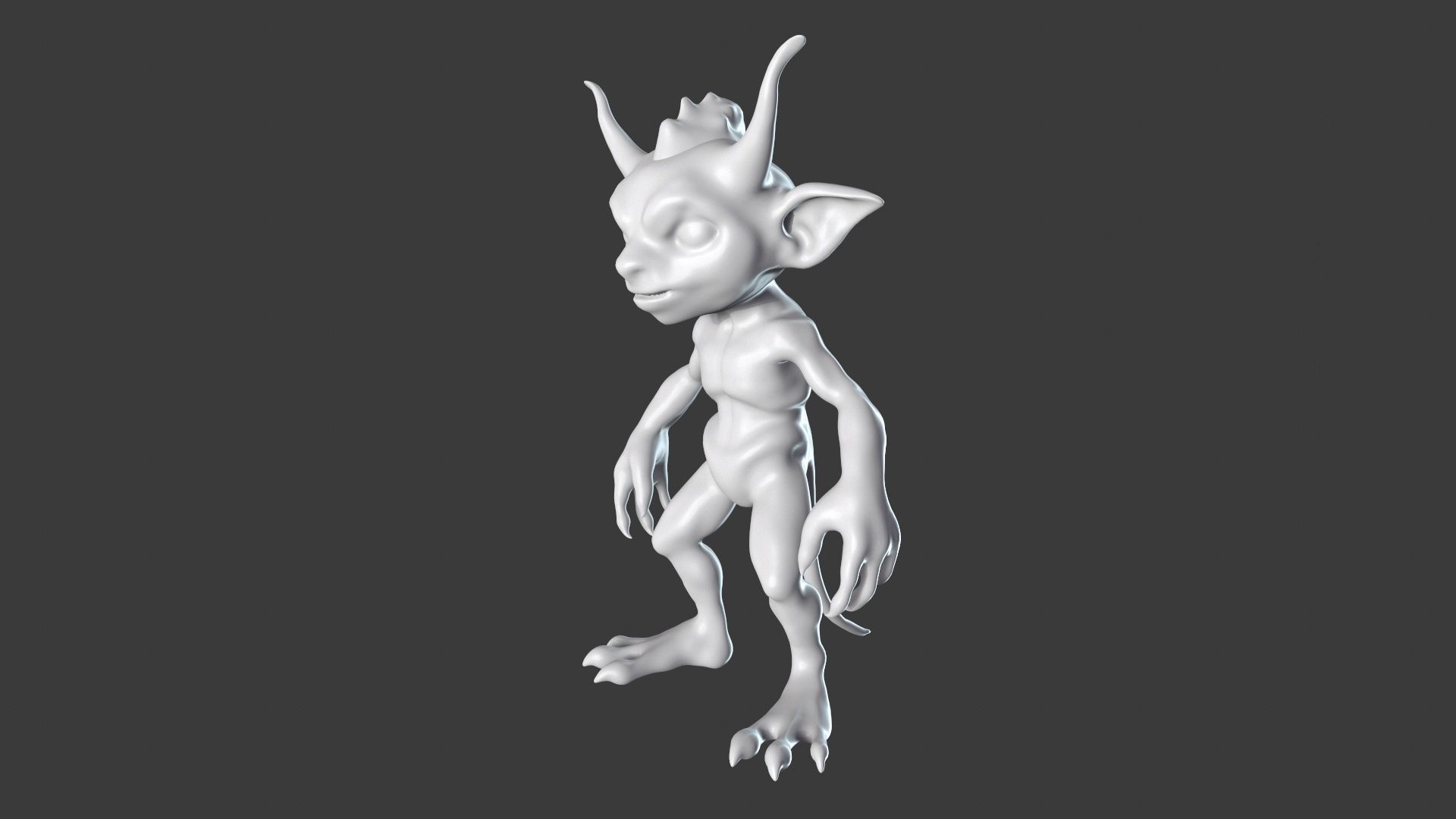 Goblin Character Base Mesh Set 3D model_46