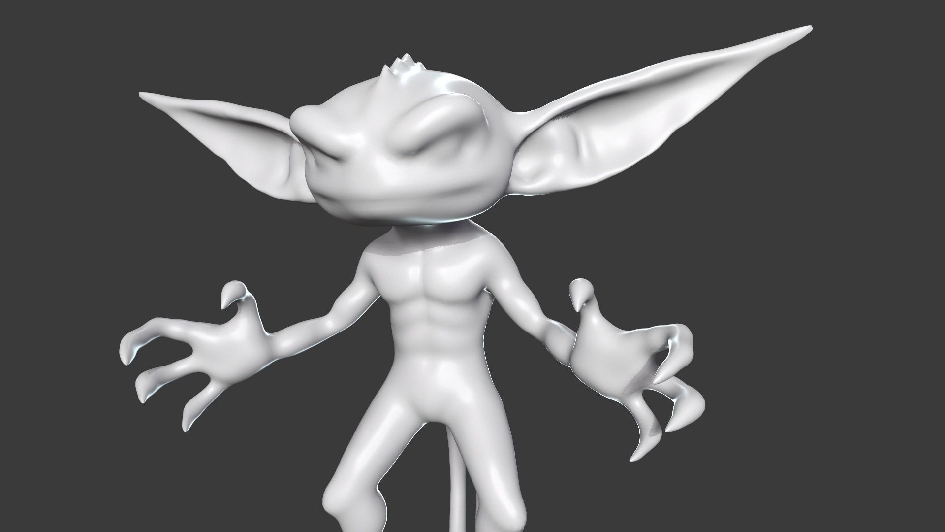 Goblin Character Base Mesh Set 3D model_40