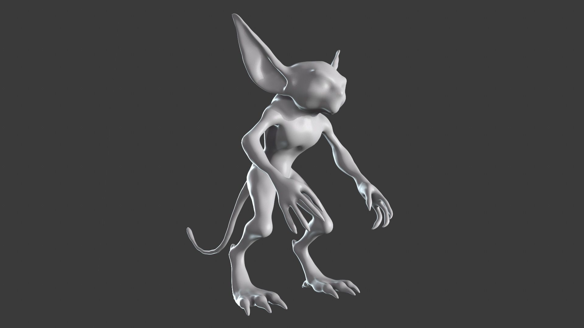 Goblin Character Base Mesh Set 3D model_14