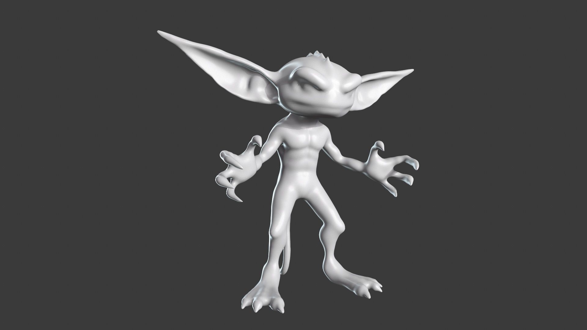 Goblin Character Base Mesh Set 3D model_36