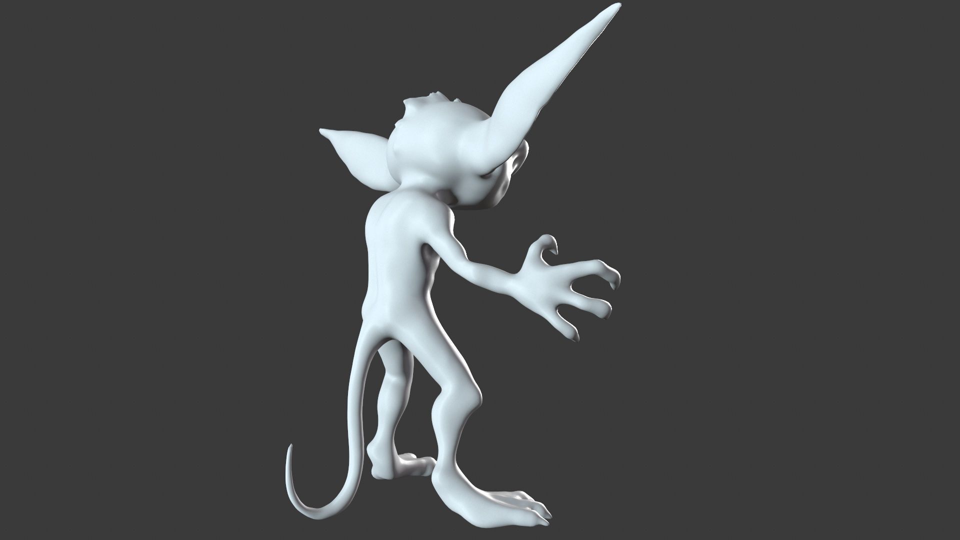 Goblin Character Base Mesh Set 3D model_33