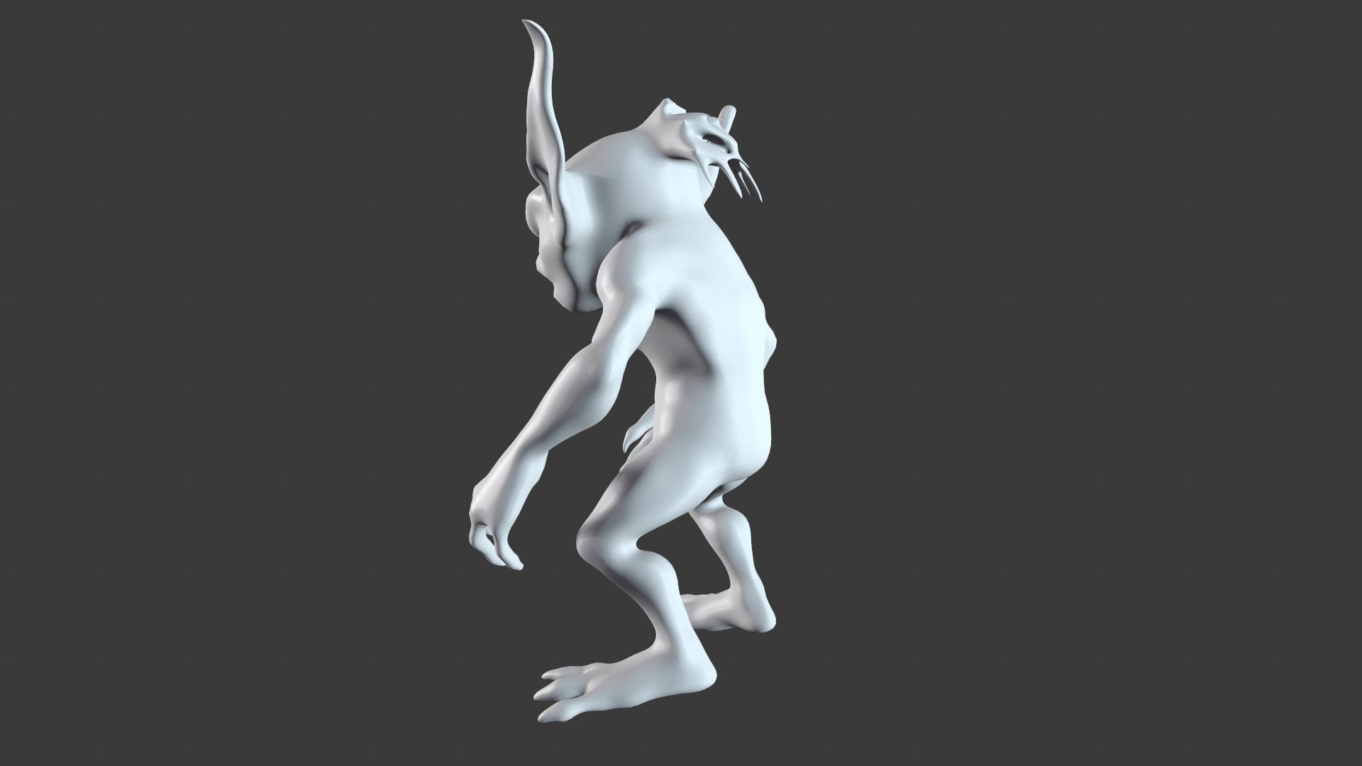 Goblin Character Base Mesh Set 3D model_77