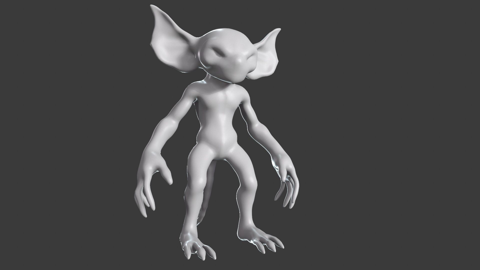 Goblin Character Base Mesh Set 3D model_70