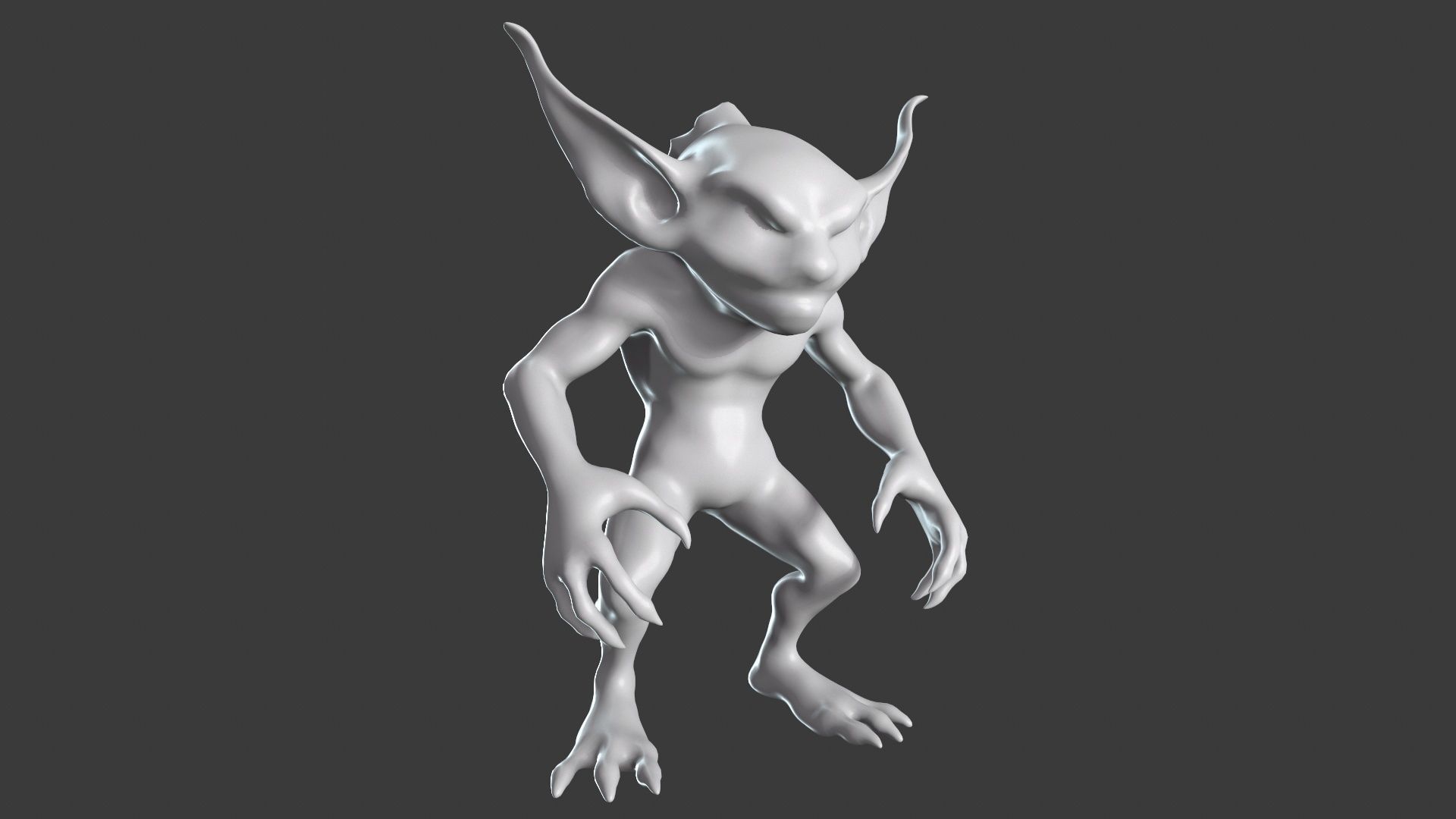 Goblin Character Base Mesh Set 3D model_87