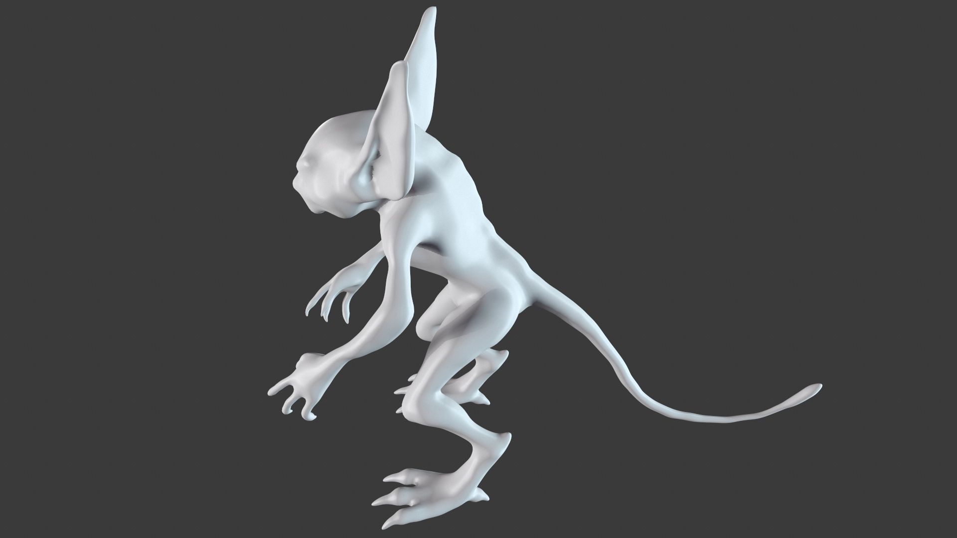 Goblin Character Base Mesh Set 3D model_23