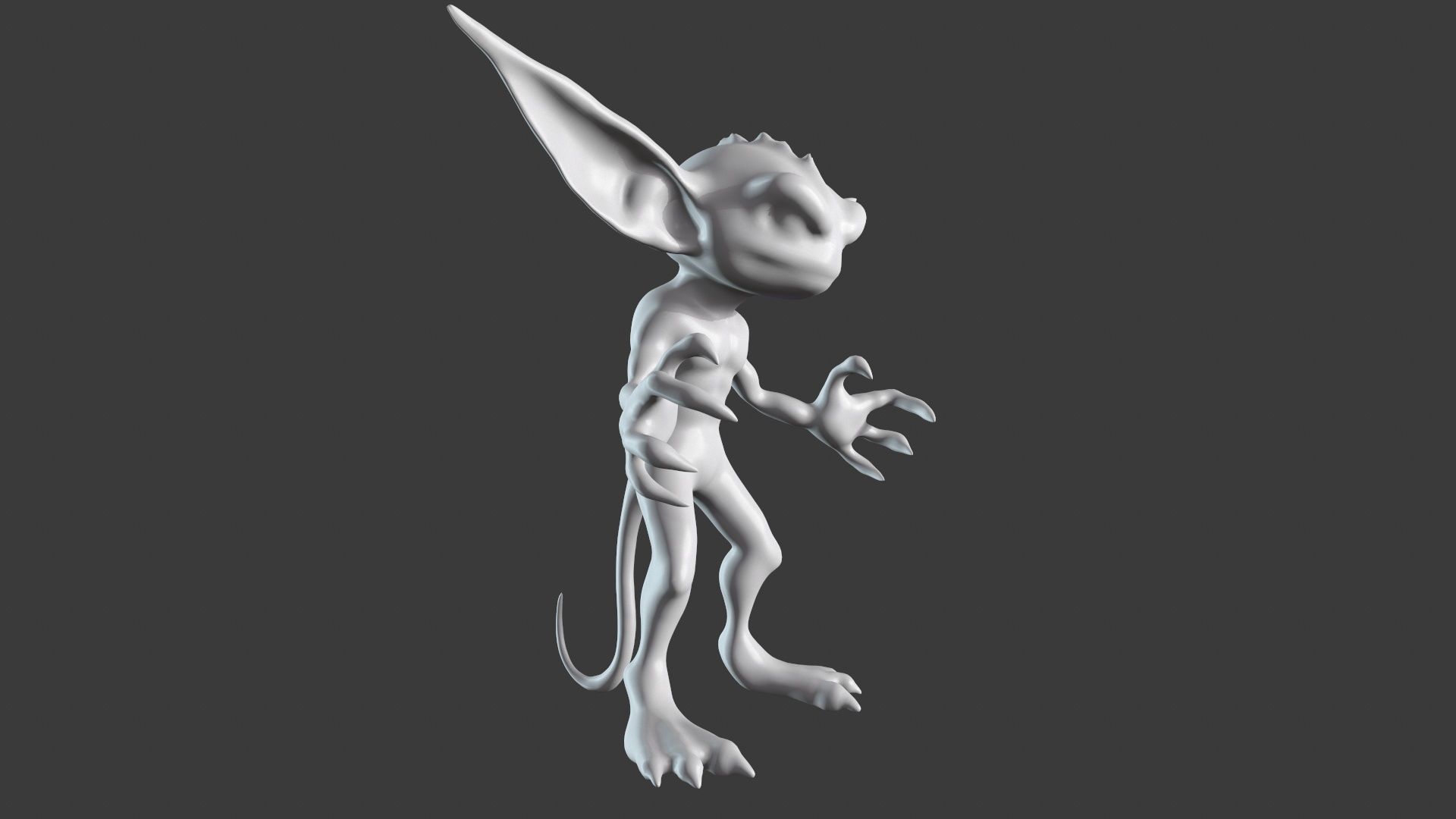 Goblin Character Base Mesh Set 3D model_35