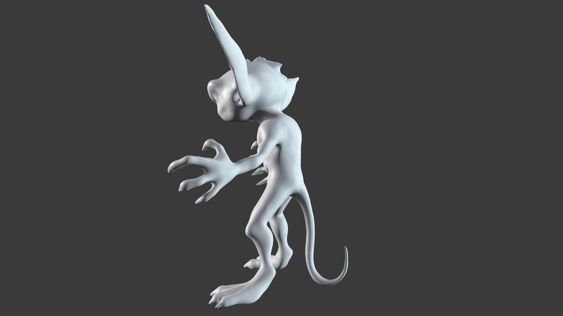 Goblin Character Base Mesh Set 3D model_29