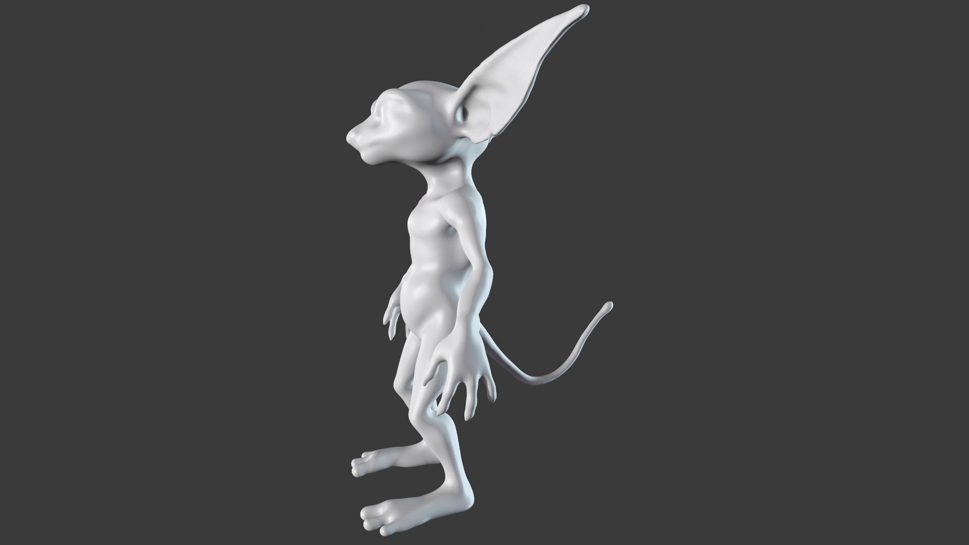Goblin Character Base Mesh Set 3D model_89