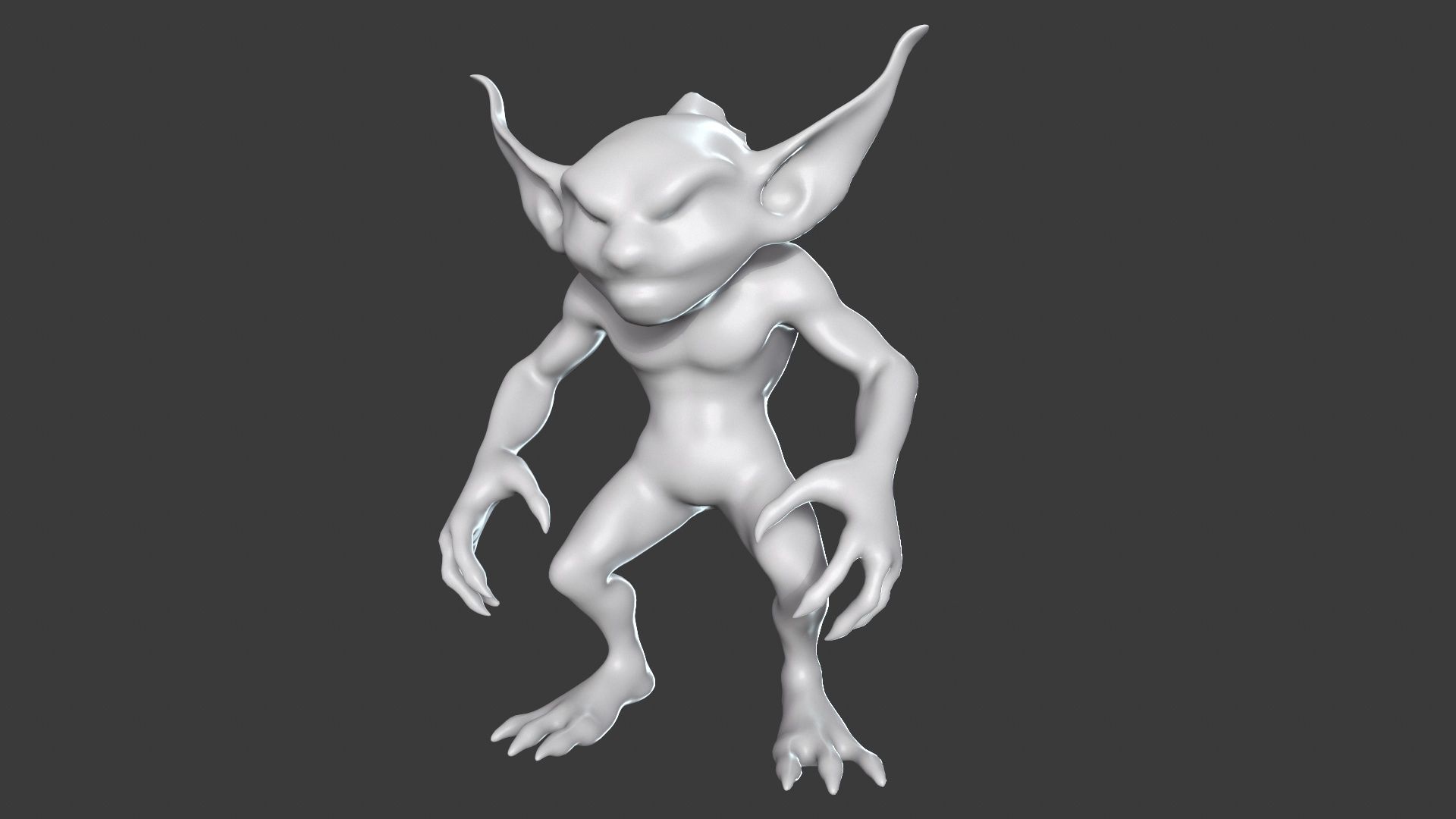 Goblin Character Base Mesh Set 3D model_72