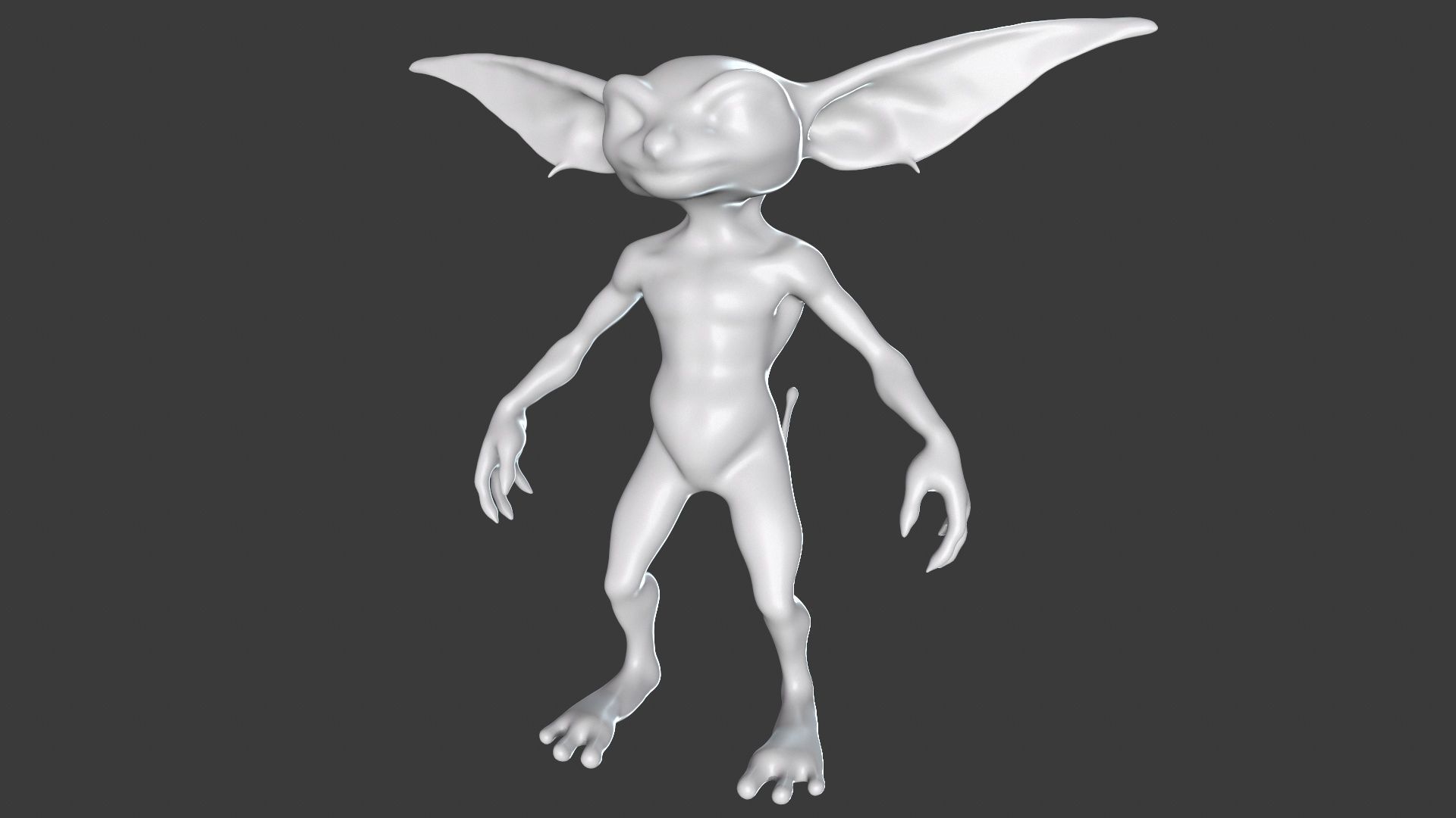 Goblin Character Base Mesh Set 3D model_85