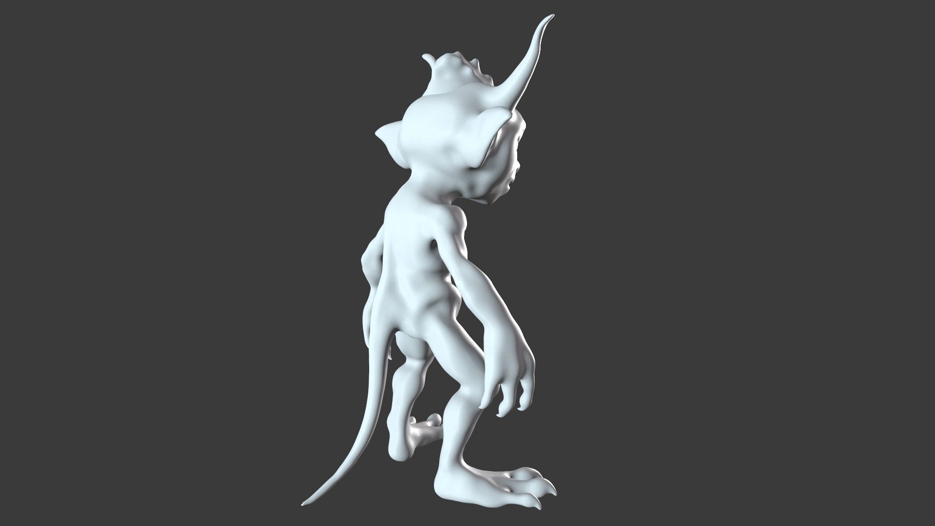Goblin Character Base Mesh Set 3D model_47