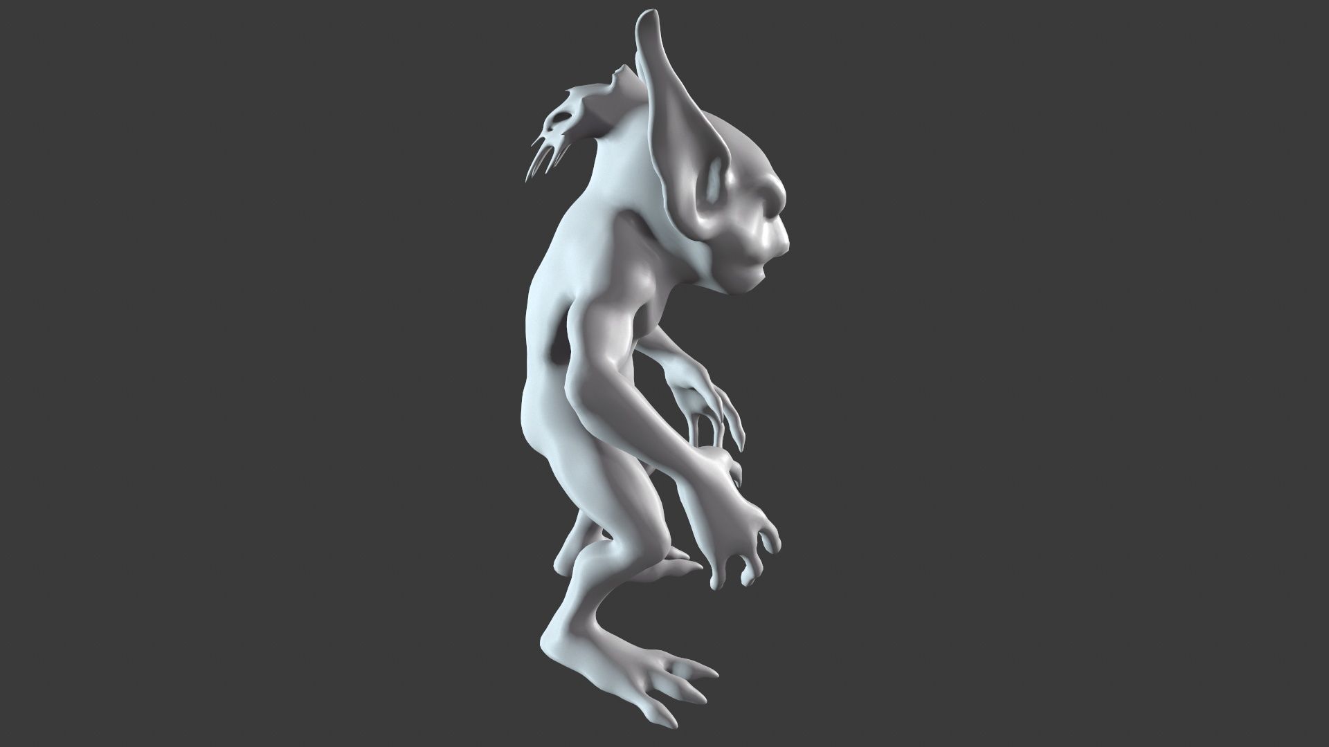Goblin Character Base Mesh Set 3D model_83