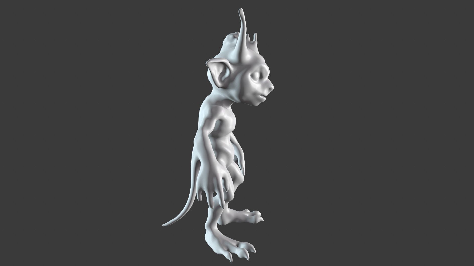 Goblin Character Base Mesh Set 3D model_49