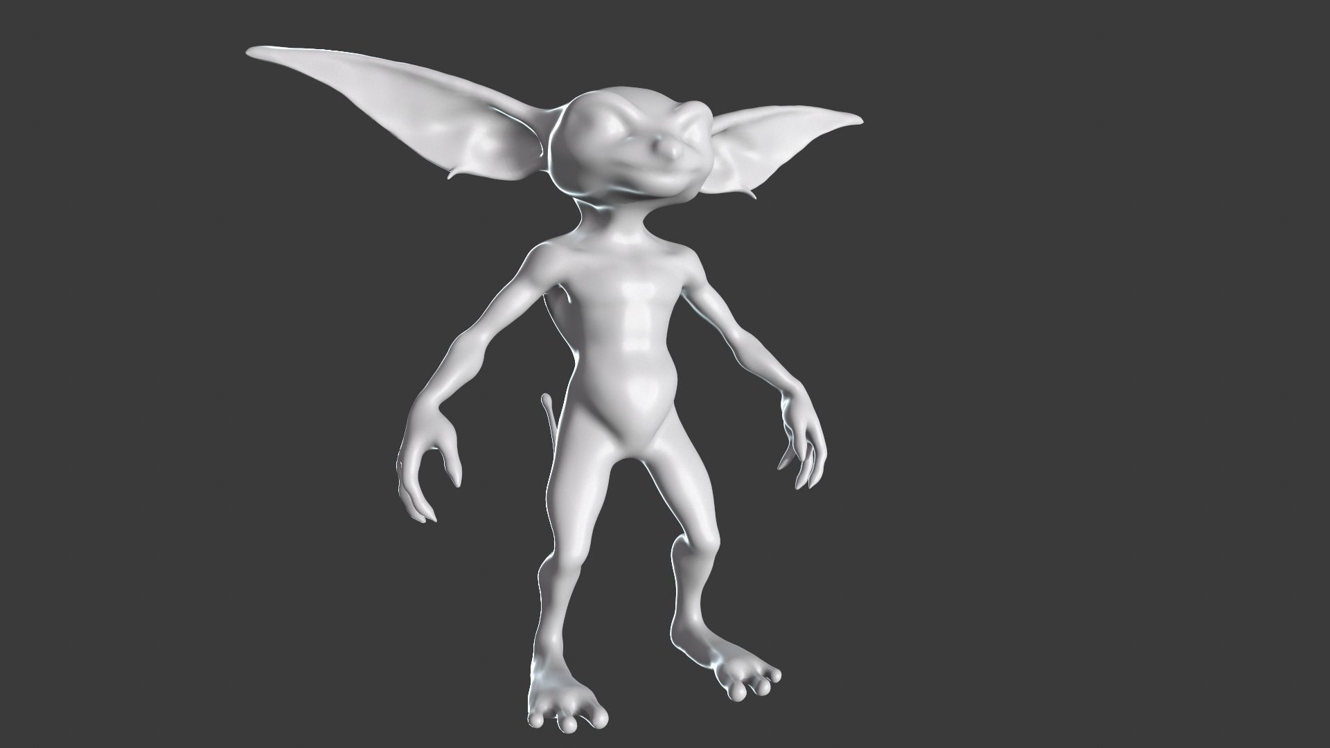 Goblin Character Base Mesh Set 3D model_98