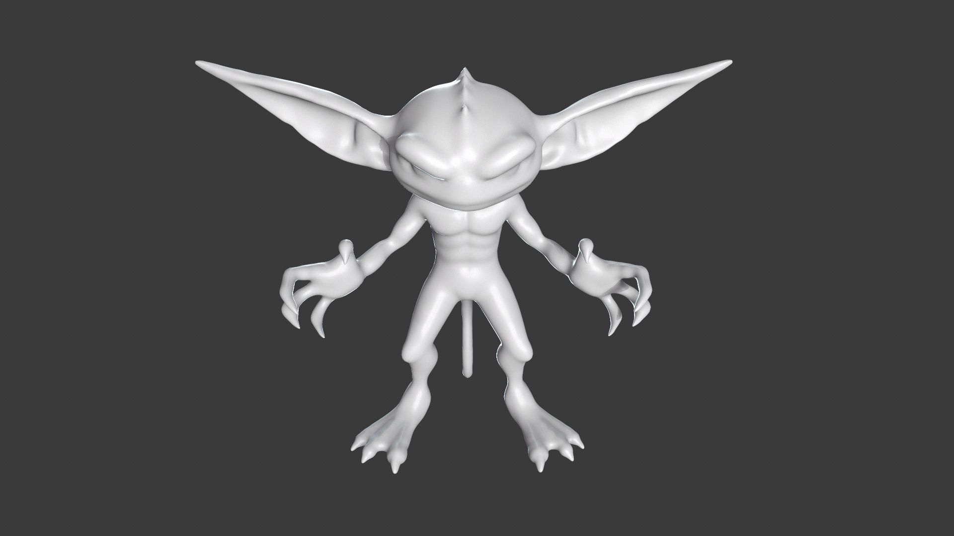 Goblin Character Base Mesh Set 3D model_38
