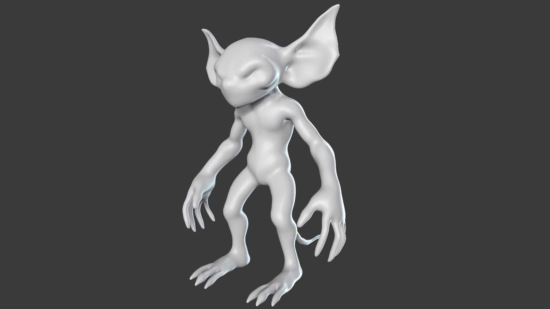 Goblin Character Base Mesh Set 3D model_56
