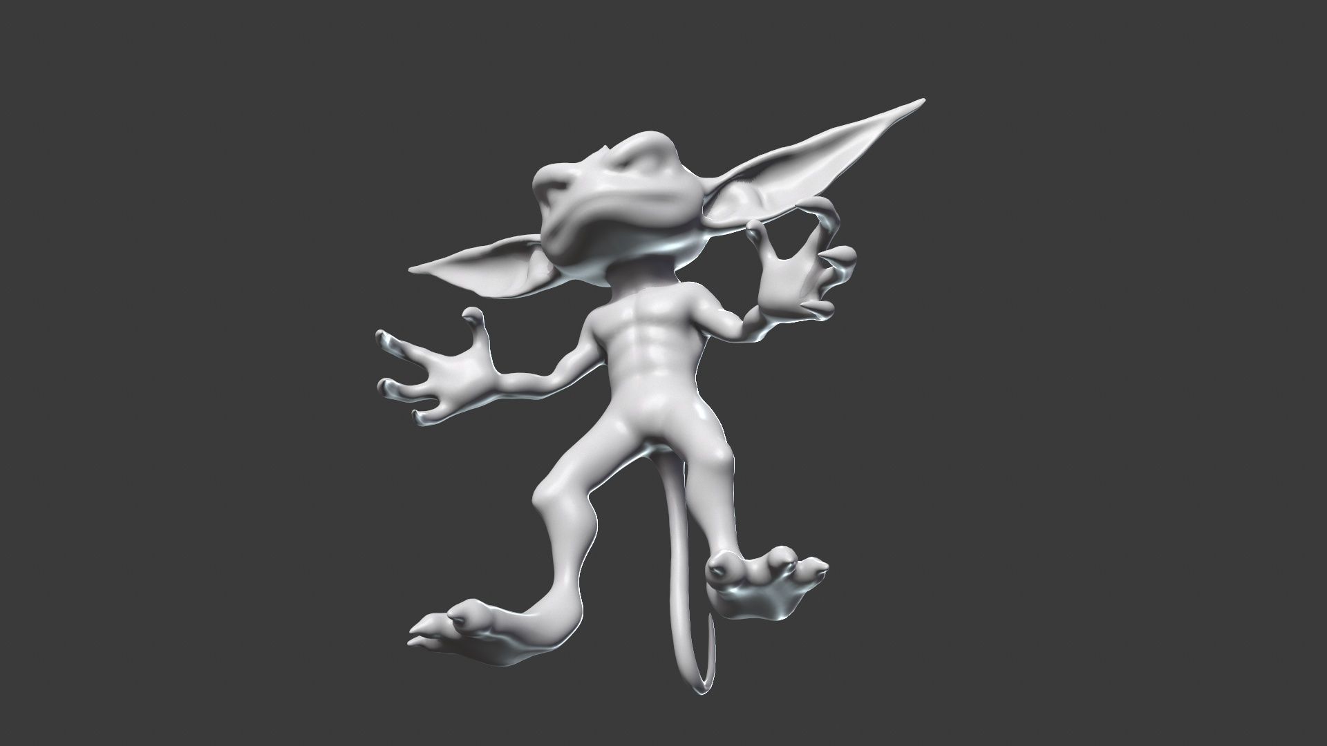 Goblin Character Base Mesh Set 3D model_39