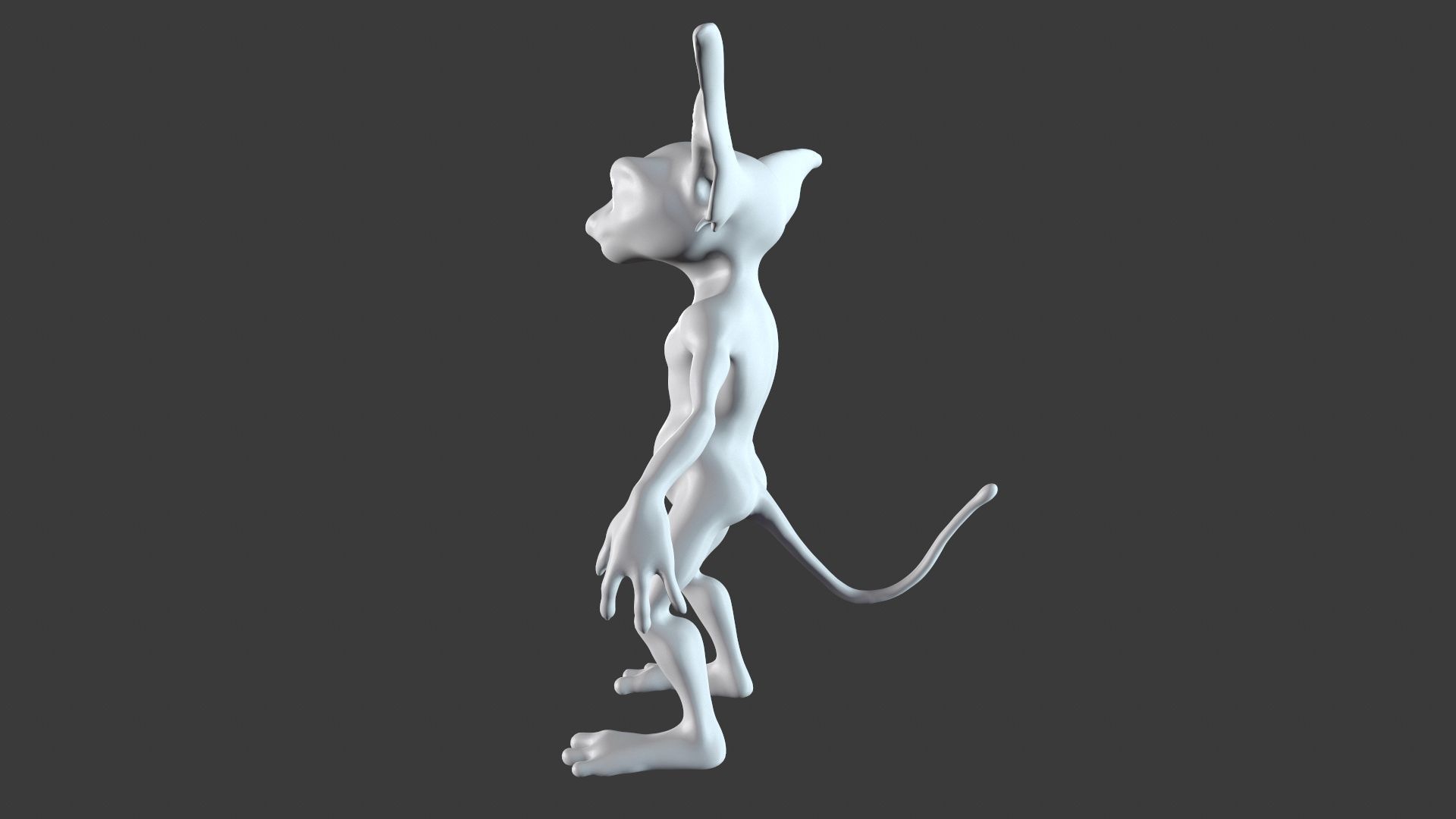 Goblin Character Base Mesh Set 3D model_88