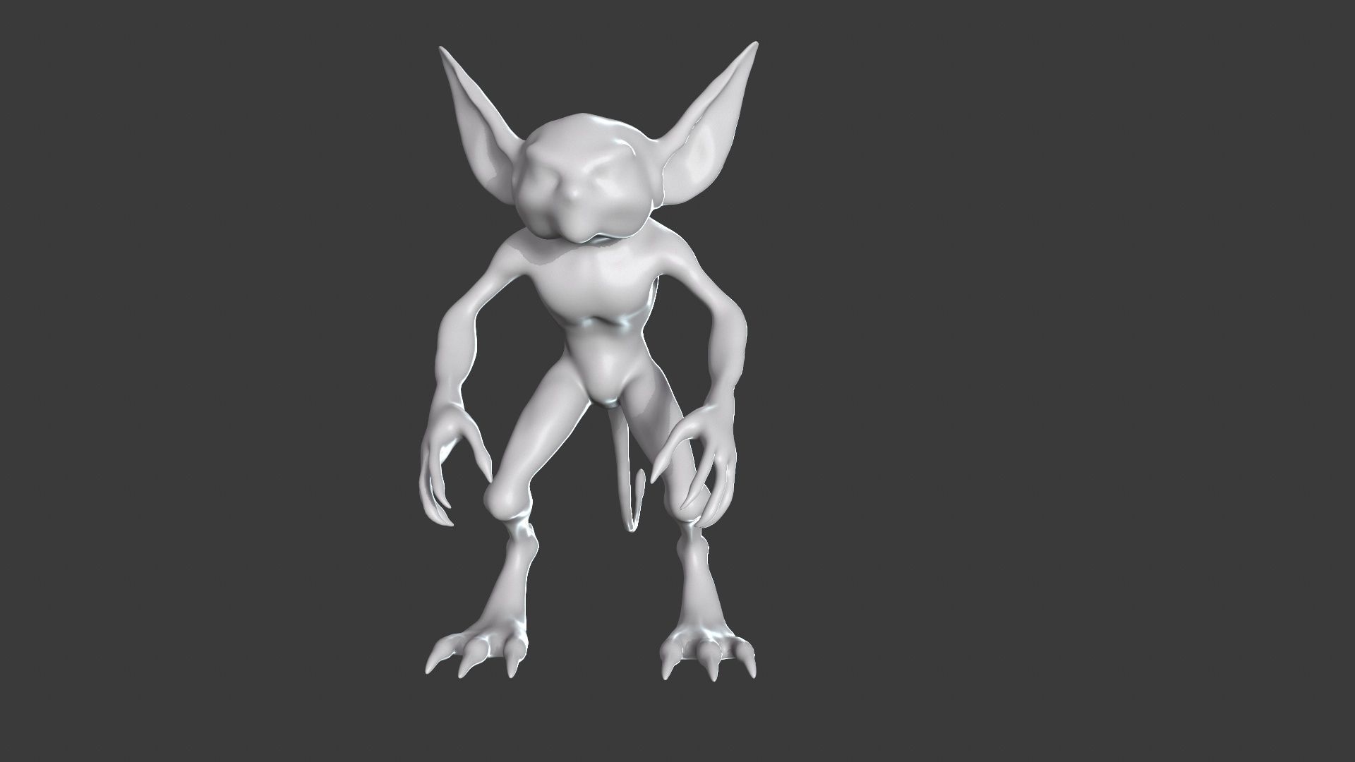 Goblin Character Base Mesh Set 3D model_15