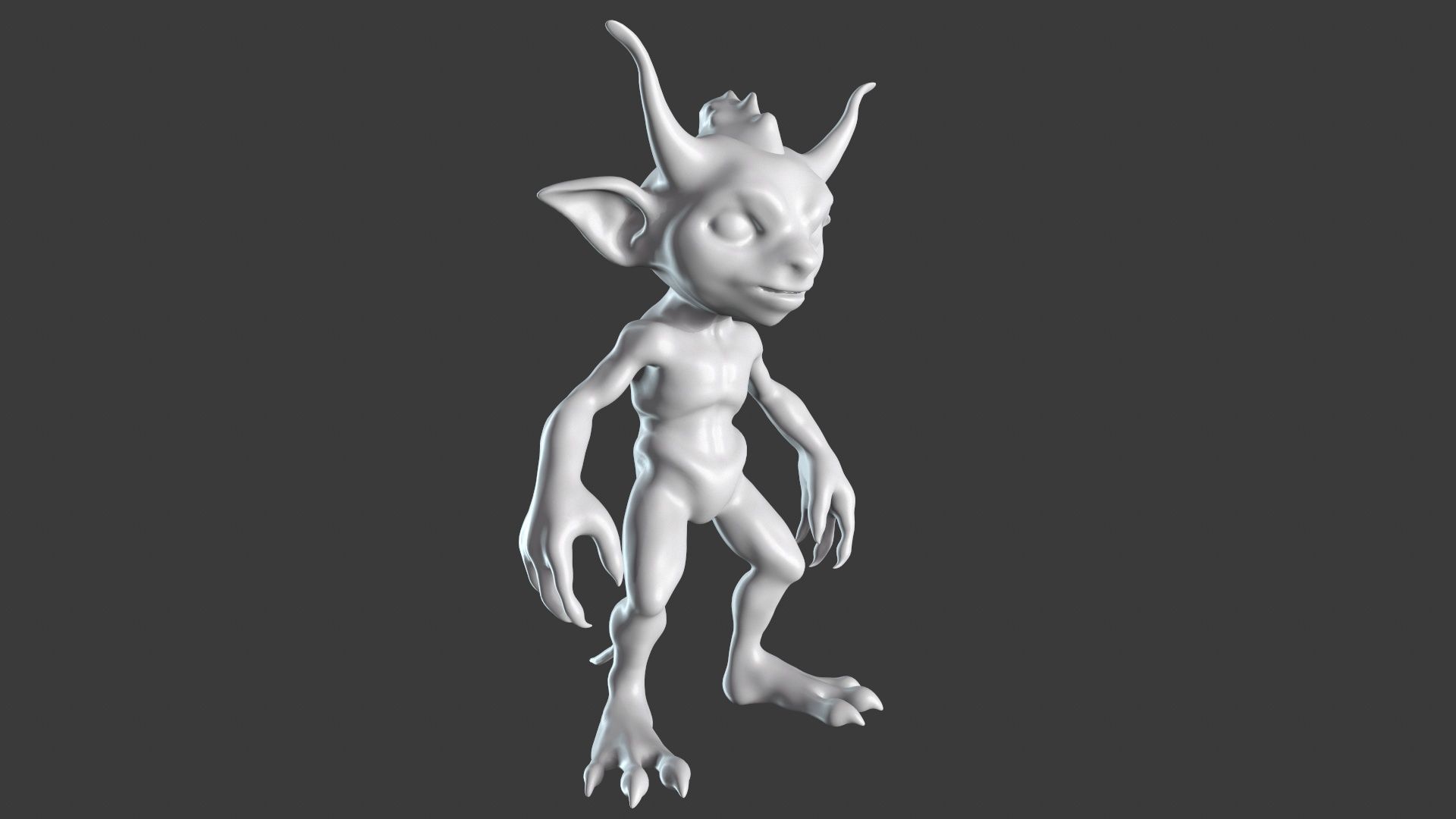 Goblin Character Base Mesh Set 3D model_45